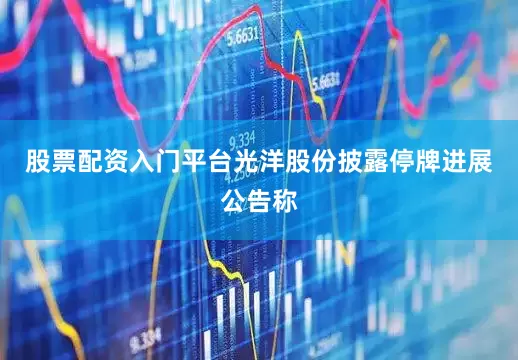 股票配资入门平台光洋股份披露停牌进展公告称
